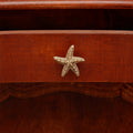 Solid Brass Starfish Knob - drawer pull on dresser