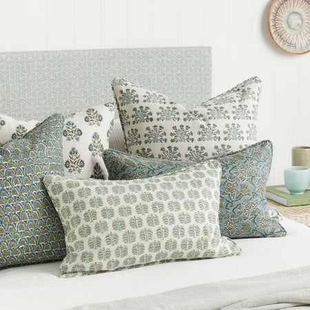 Walter G Slate pillow covers on a bed