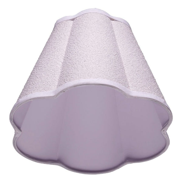 Scalloped White Lamp Shade underside view