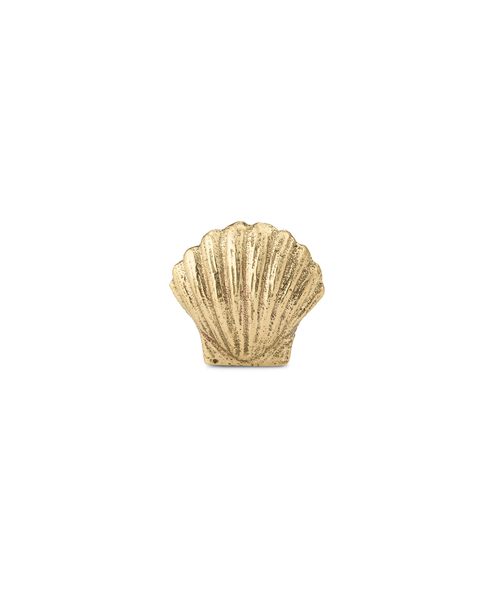 Brass Scallop Shell Placecard Holder