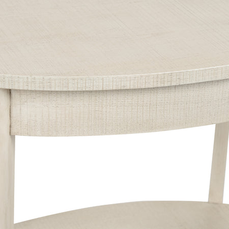 Zolman Side Table - cerused oak side table