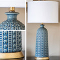 Blue Ceramic Table Lamp Alternate View