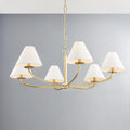 Stacey Chandelier Brass Six Light - Dear Keaton