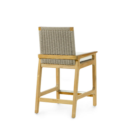 Delmar Outdoor Counter Stool Back View