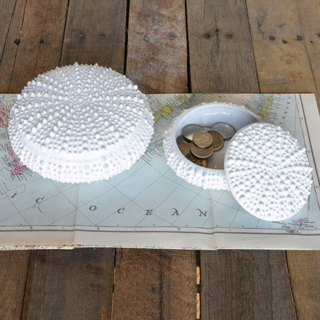 Large White Urchin Box and Small Urchin Box