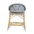 Newport Coastal Blue Counter Stool Back View