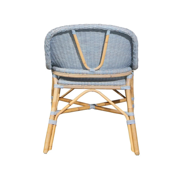Set of Two Newport Coastal Blue Chairs - Back View