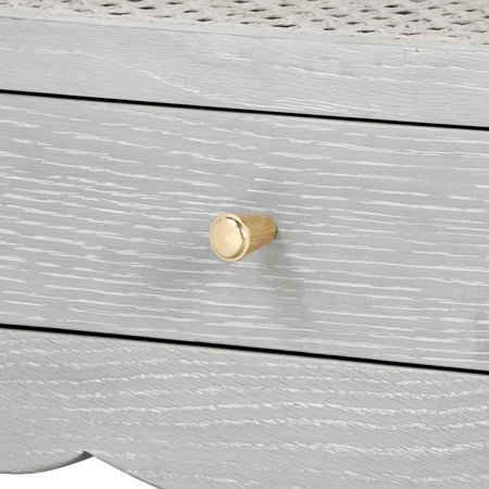 Alice Soft Grey Side Table Hardware