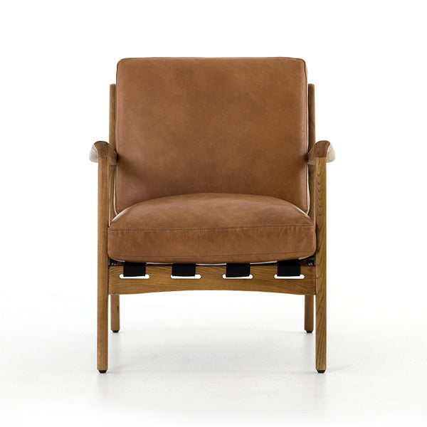 Aaron Copper Leather Chair From Dear Keaton