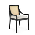 Aiden Black Arm Chair