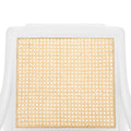 Aiden White Arm Chair Cane Detail