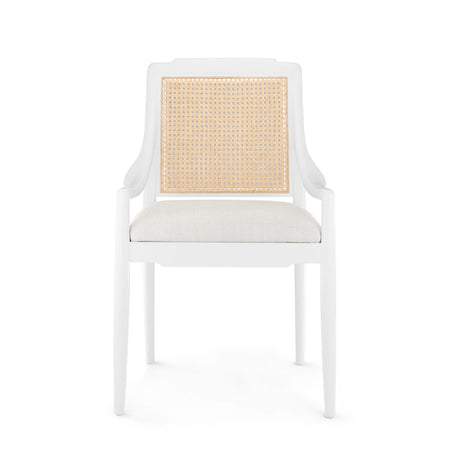 Aiden White Arm Chair