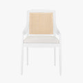 Aiden White Arm Chair