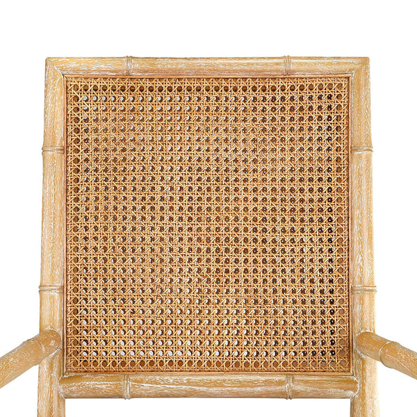 Allegra Arm Chair Cane Back Closeup