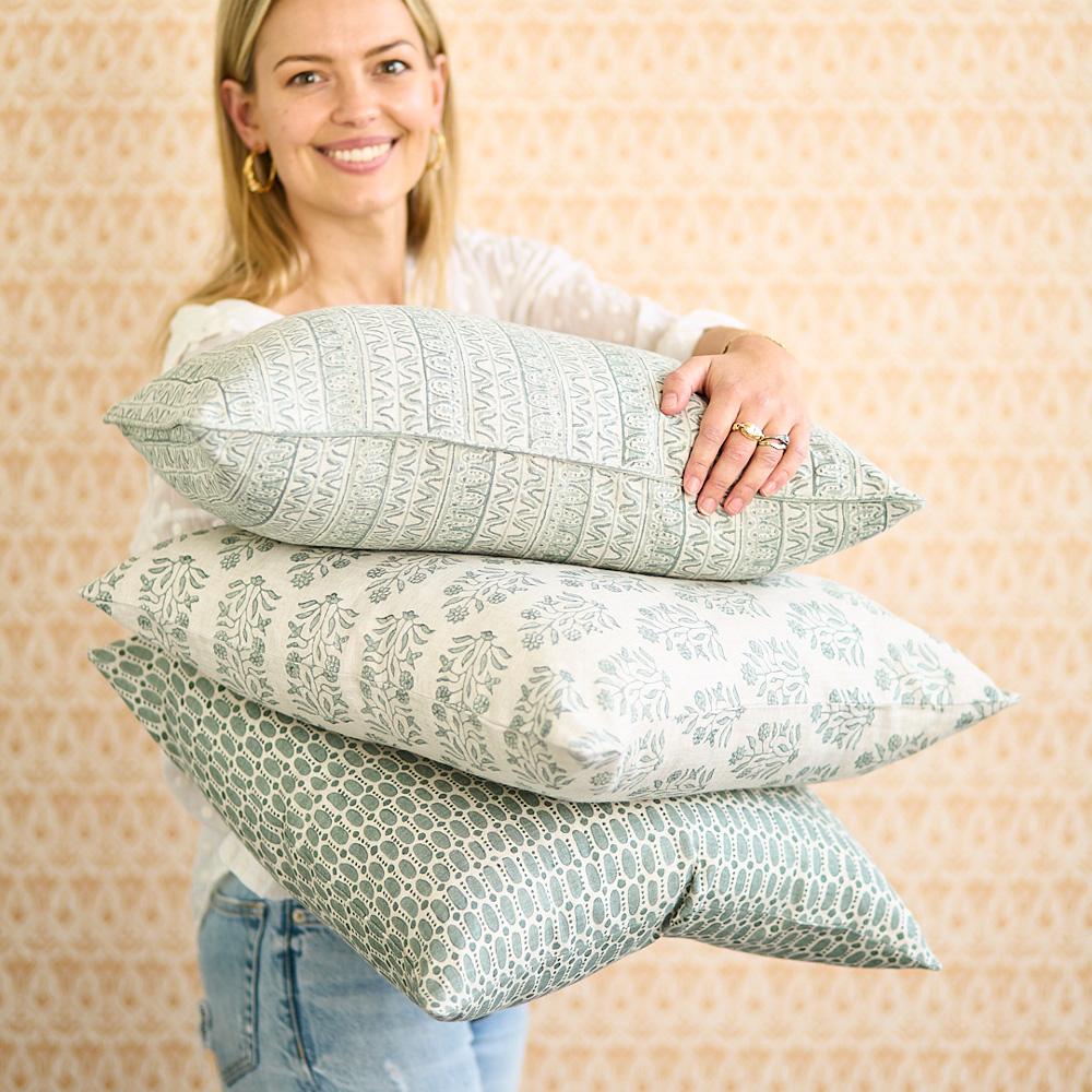 Amer Celadon Pillow Cover Alternate View