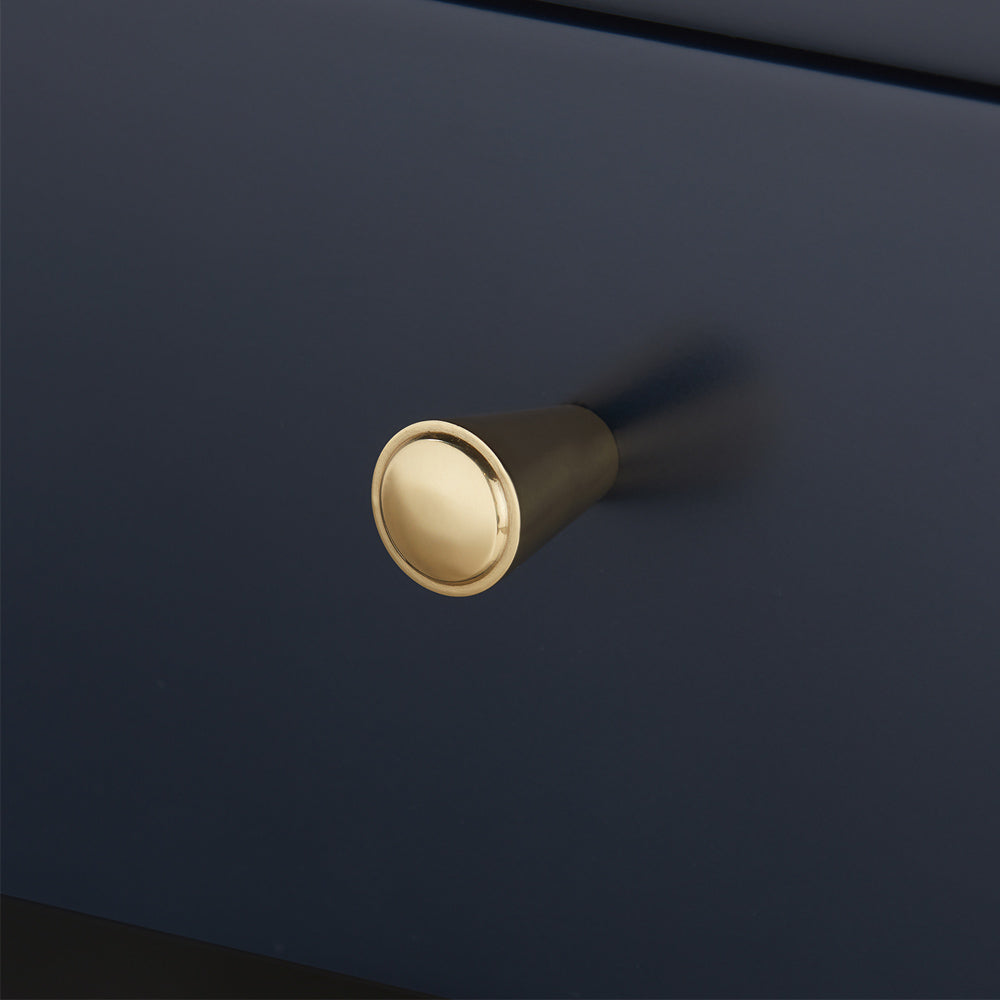 Andrea Midnight Side Table Hardware