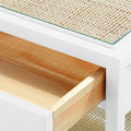 Andrea White Side Table Close Up