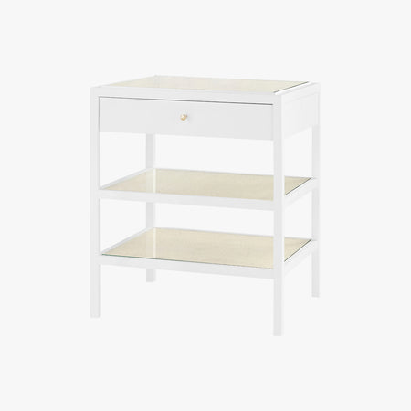 Andrea White Side Table