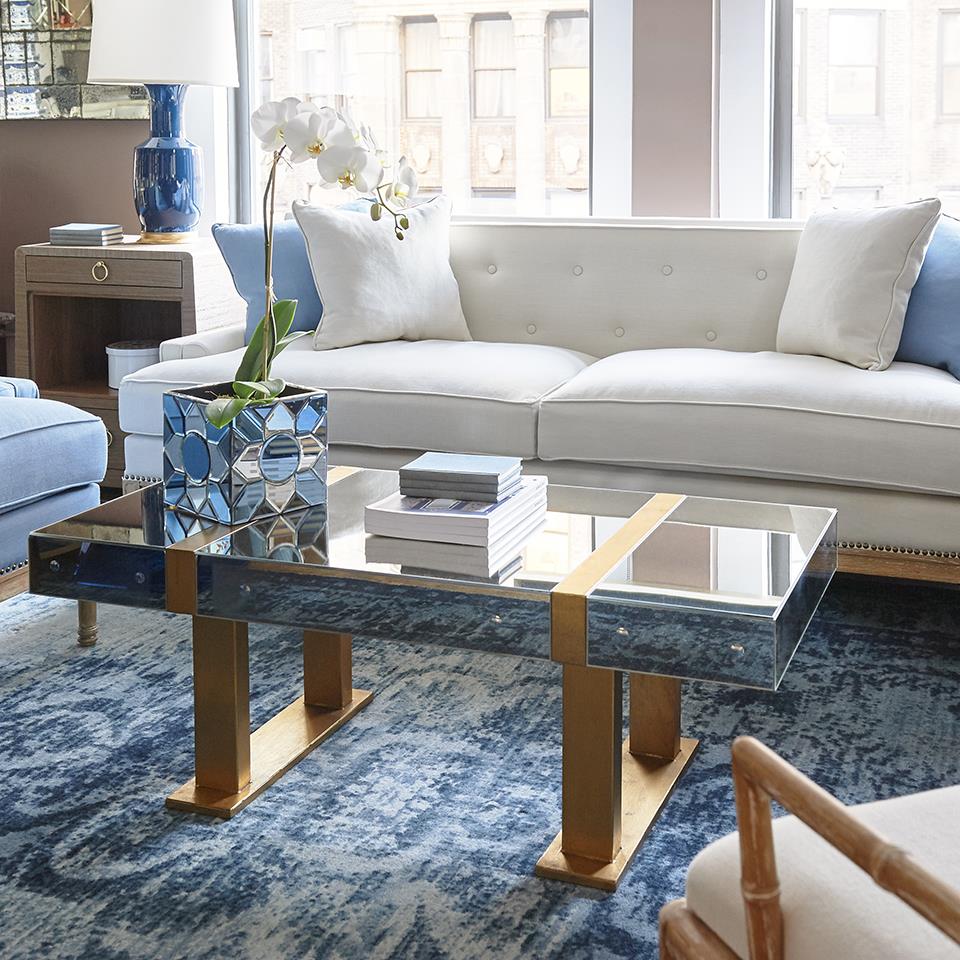 Ansel Navy Lamp Styled