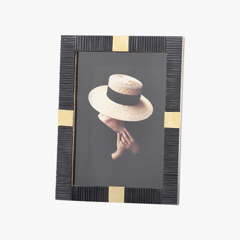 Black Bone and Brass Frame