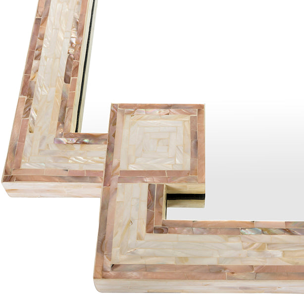 Barths Mother of Pearl Mirror Detail