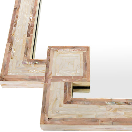 Barths Mother of Pearl Mirror Detail
