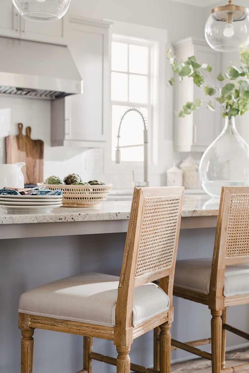 Beatrice Counter Stool Styled in Kitchen - Dear Keaton
