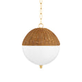 Beau Rattan Globe Pendant Large