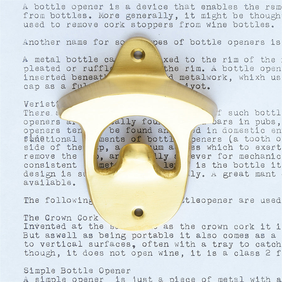 Bijou Brass Bottle Opener