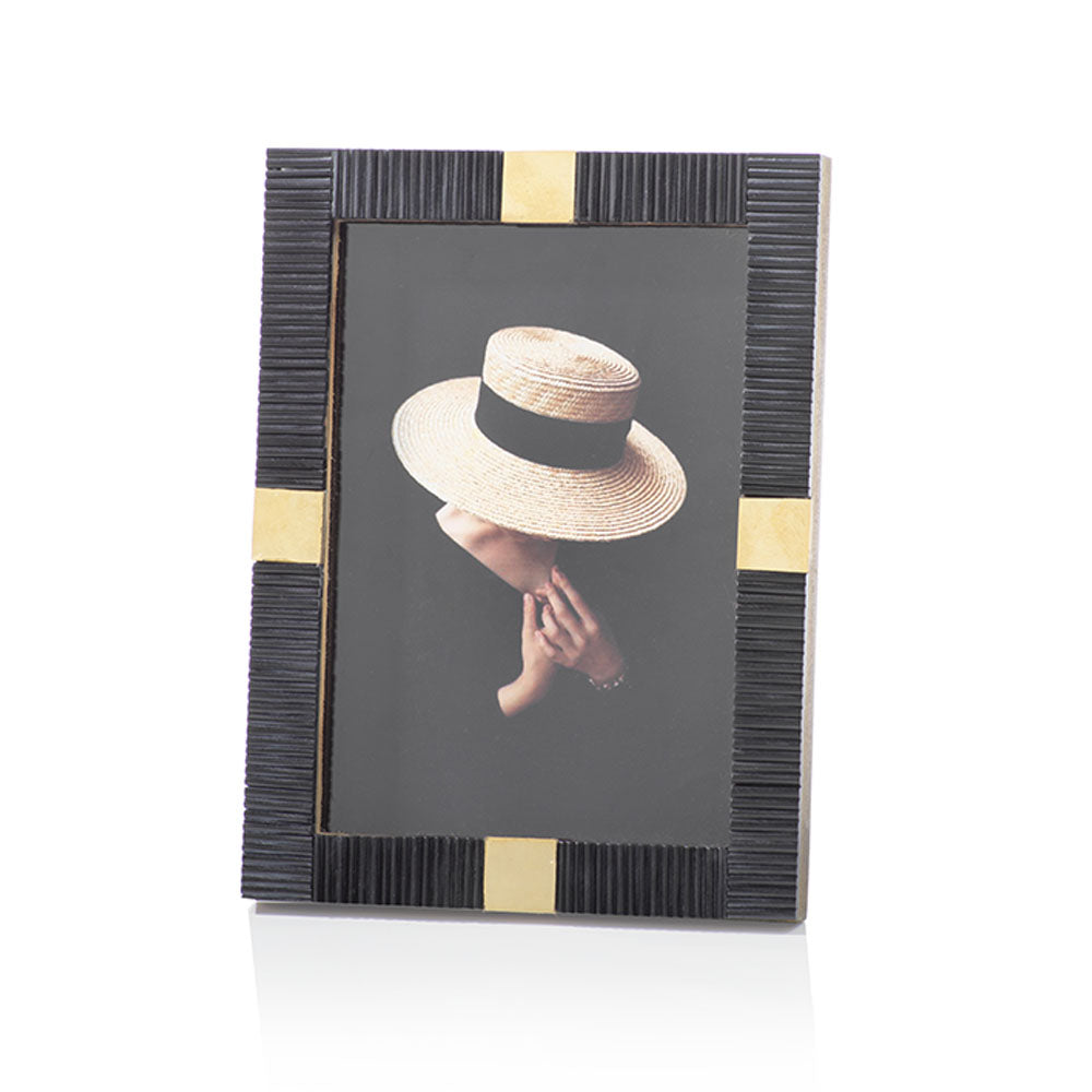 Black Bone and Brass Frame