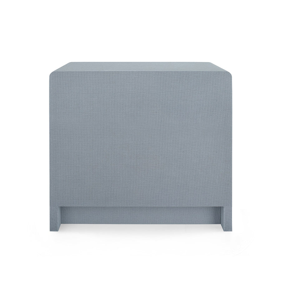 Blaine Grey Linen Nightstand Back