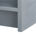 Blaine Grey Linen Side Table Detail