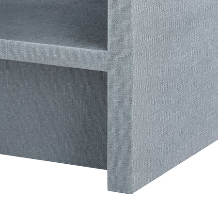 Blaine Grey Linen Side Table Detail