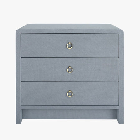 Blaine Grey Three Drawer Nightstand