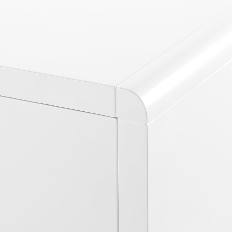Blaine White Dresser Corner Detail