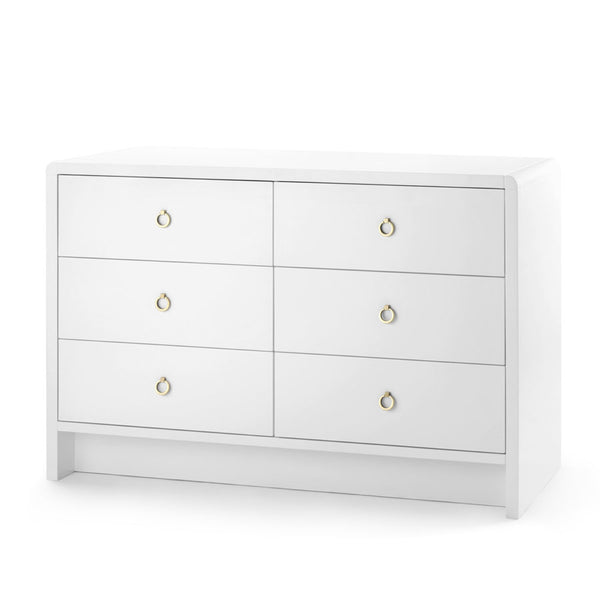 Blaine White Dresser - Lacquered Wood Bedroom Furniture - Dear Keaton Blaine White Dresser - Lacquered Wood Bedroom Furniture - Dear Keaton