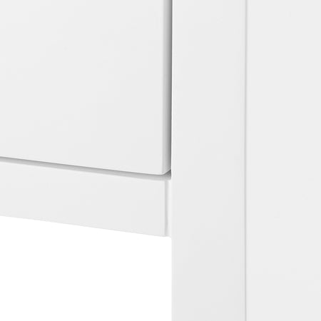 Blaine White Lacquer Side Table Closeup