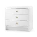 Blaine White Three Drawer Nightstand