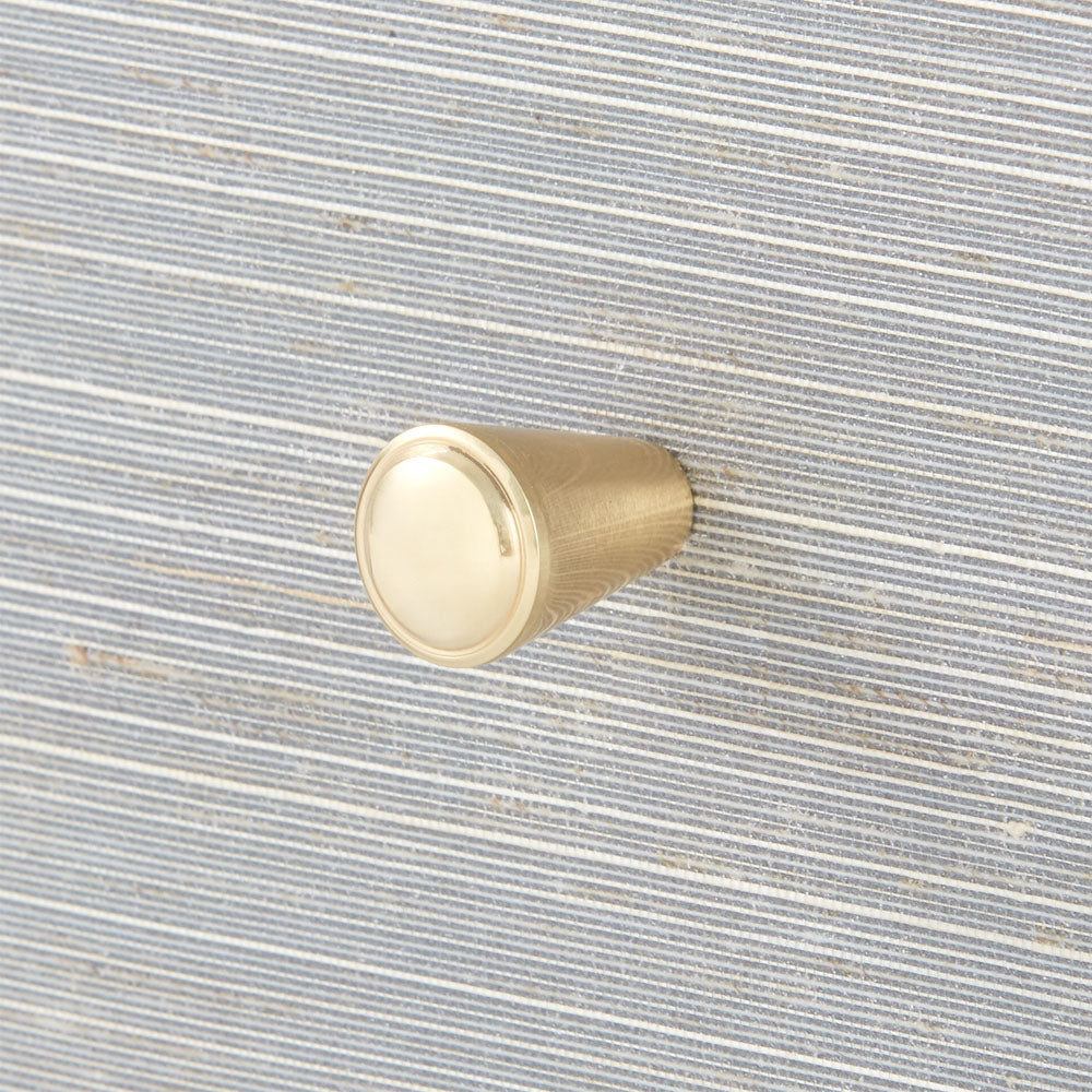 Blaise Slate Blue Side Table Closeup