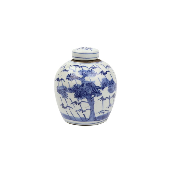 Blue and White Mini Jar