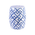 Blue Bamboo Garden Stool From Dear Keaton