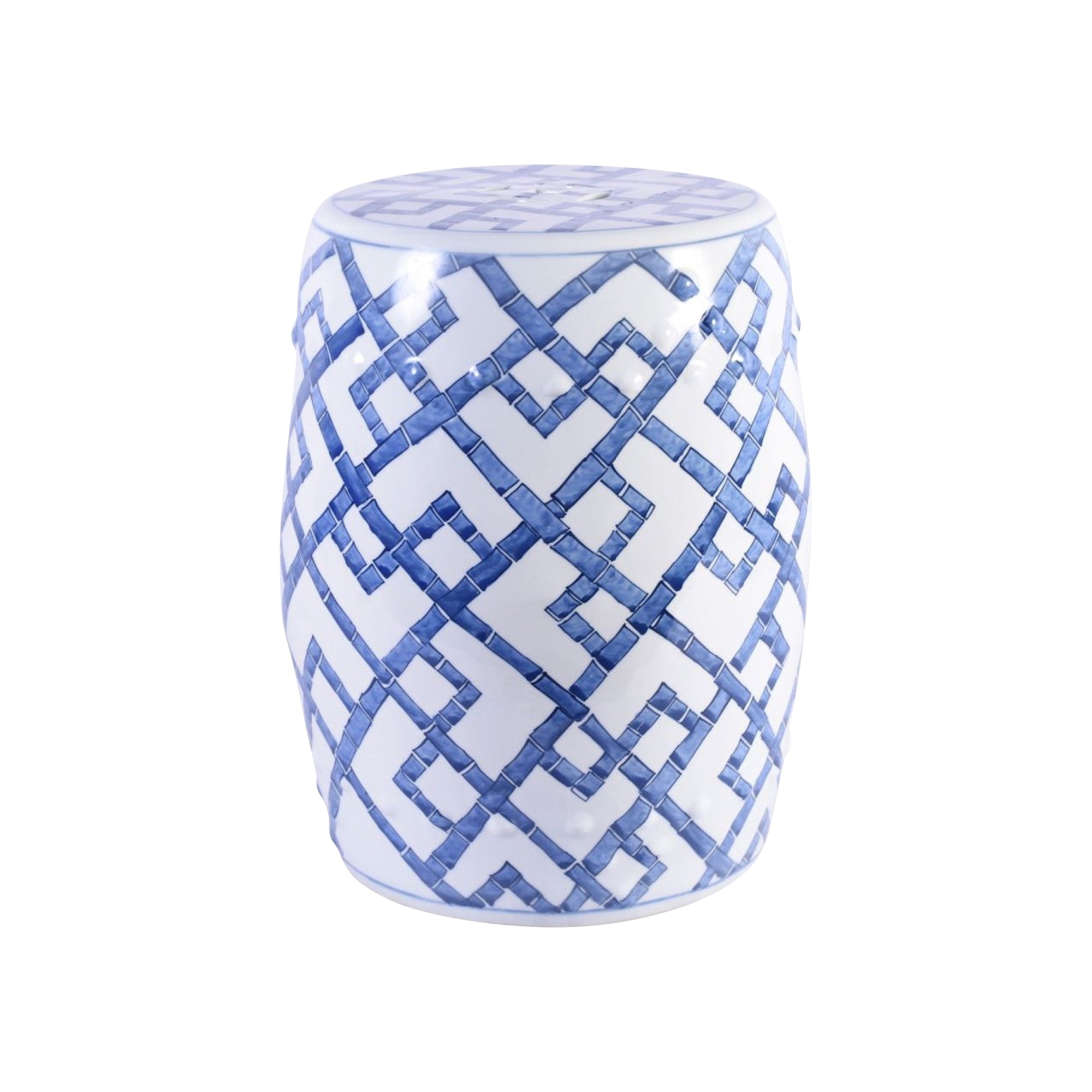 Blue Bamboo Garden Stool From Dear Keaton
