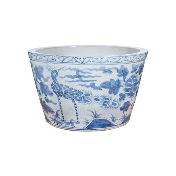 blue and white planter pots australia Blue Bird Basin Planter