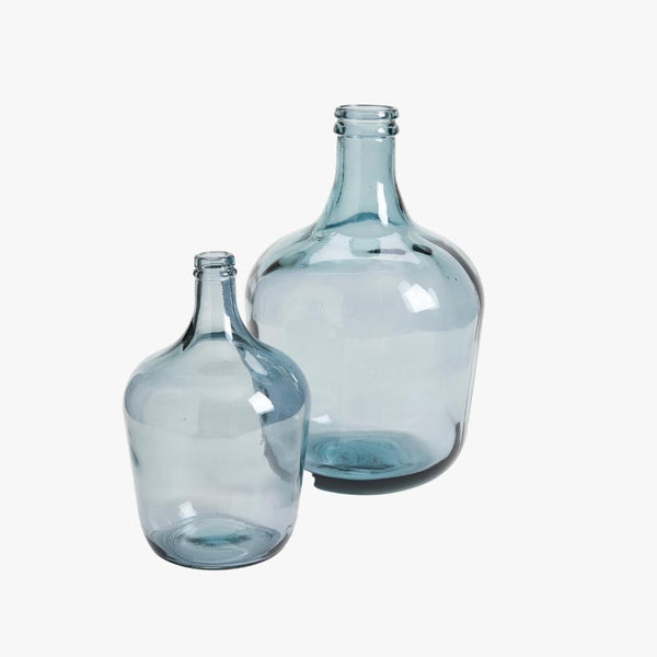 Blue Demi John Glass Bottle