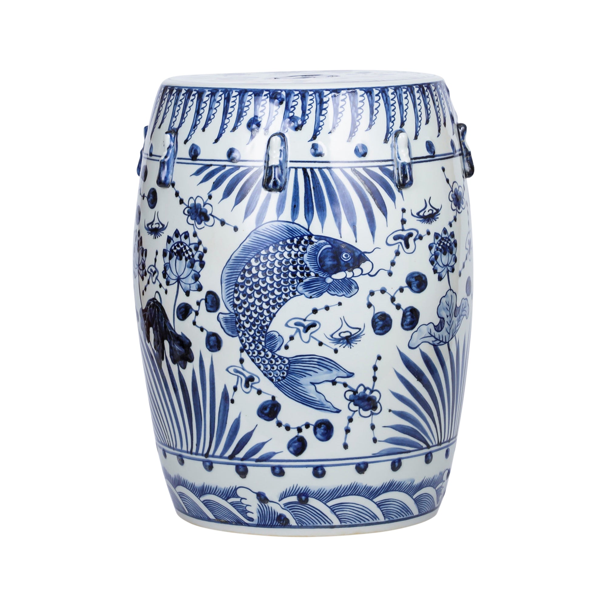 Blue Fish Garden Stool From Dear Keaton