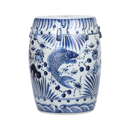 Blue Fish Garden Stool From Dear Keaton