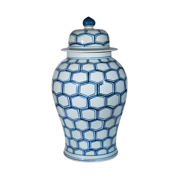 Blue Honeycomb Temple Jar From Dear Keaton