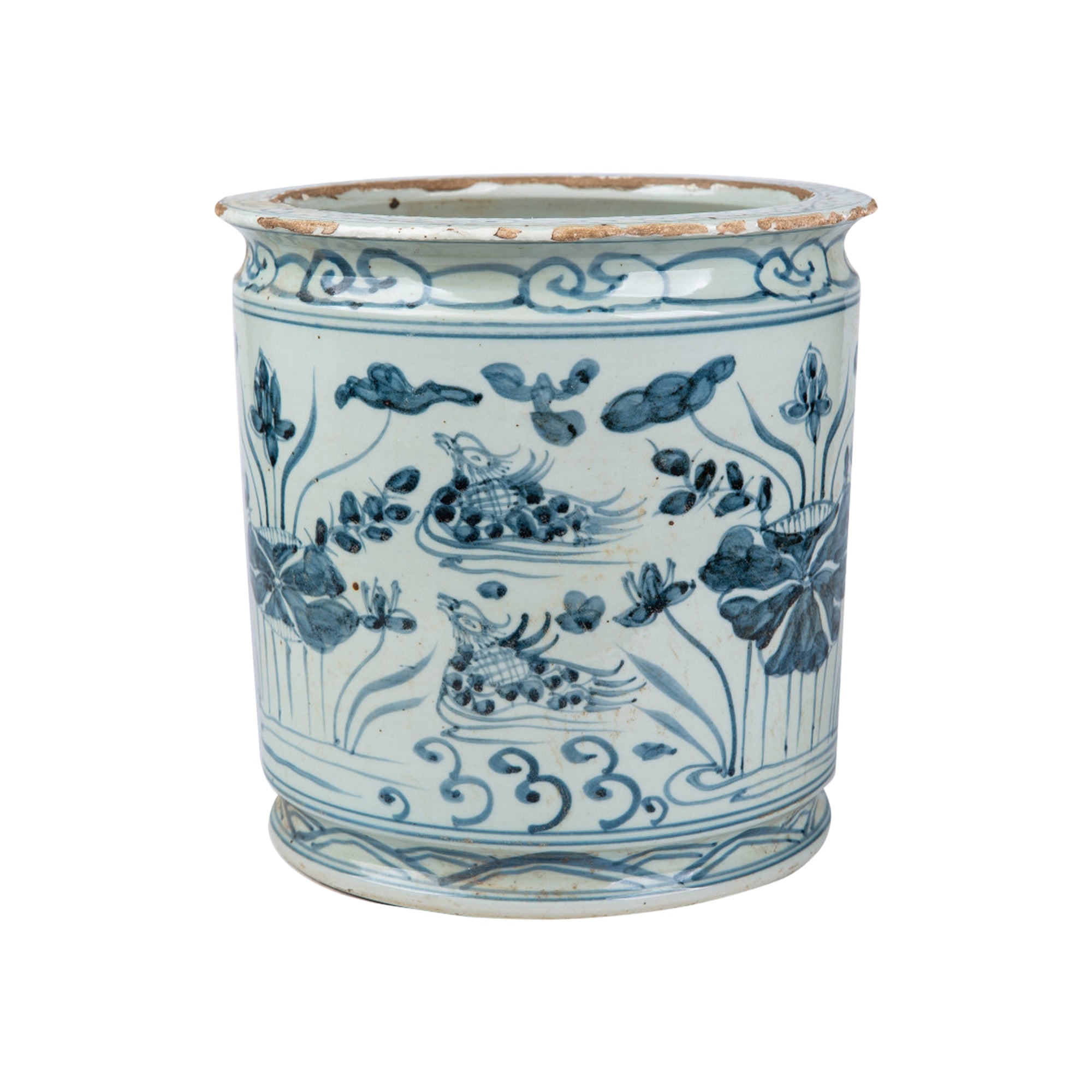 Blue Lily Pad Orchid Pot From Dear Keaton