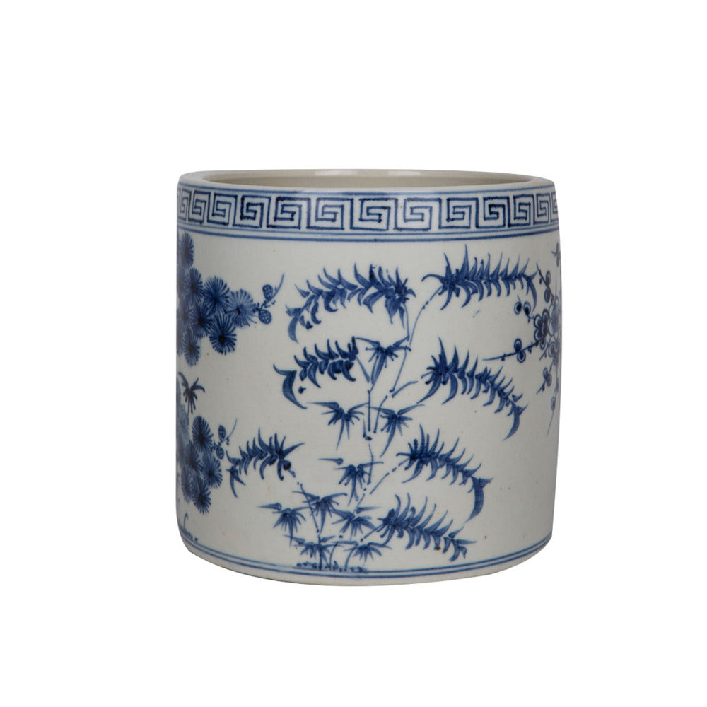 Blue Pinetree Cachepot Alternate View