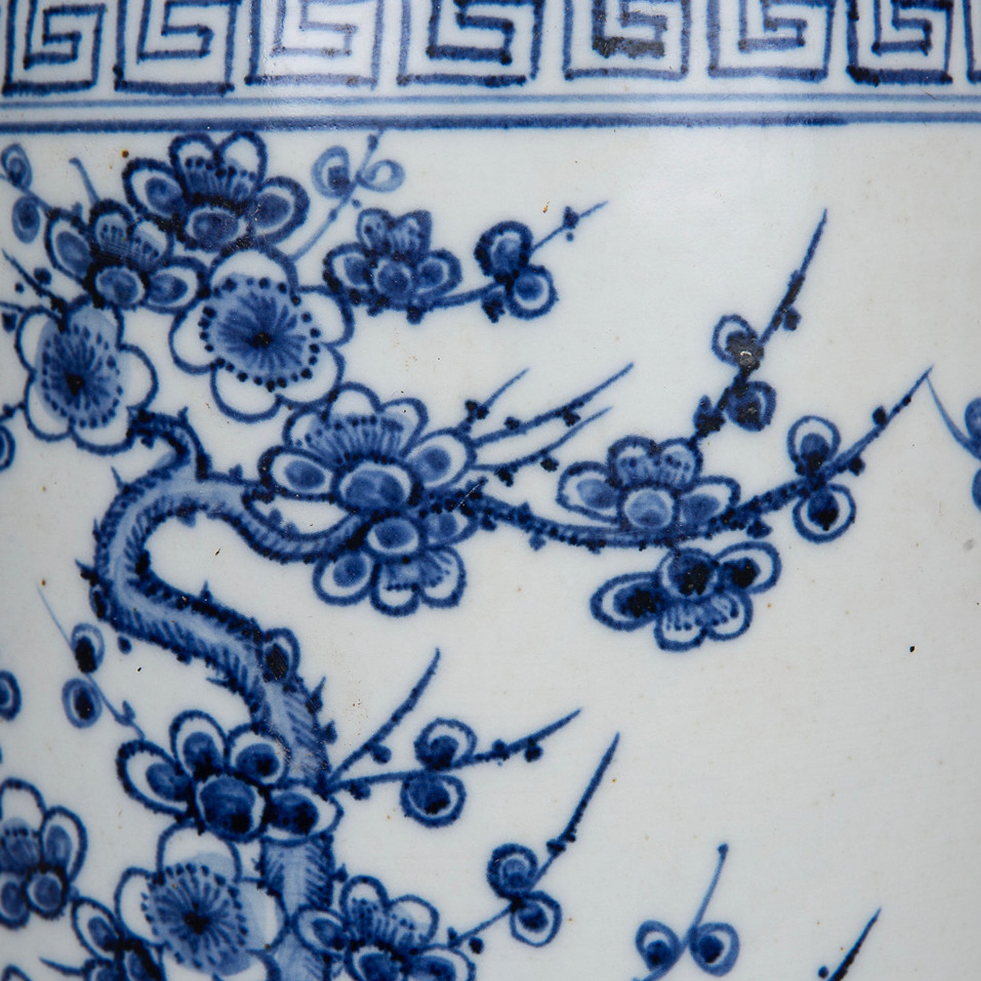 Blue Pinetree Cachepot Close Up